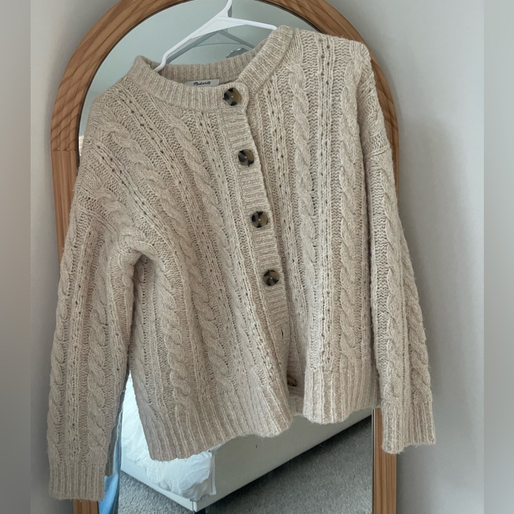 Chunky Madewell Button-up Cardigan